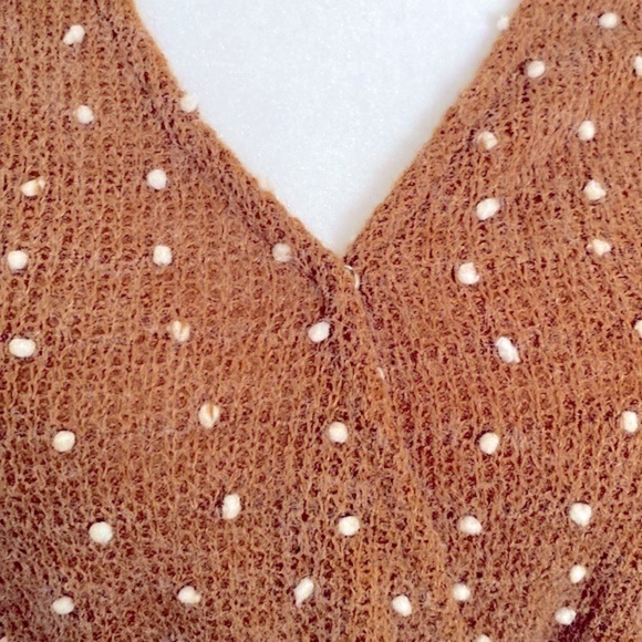 Polagram sweater knit Swiss dot midi dress - Picture 3 of 8